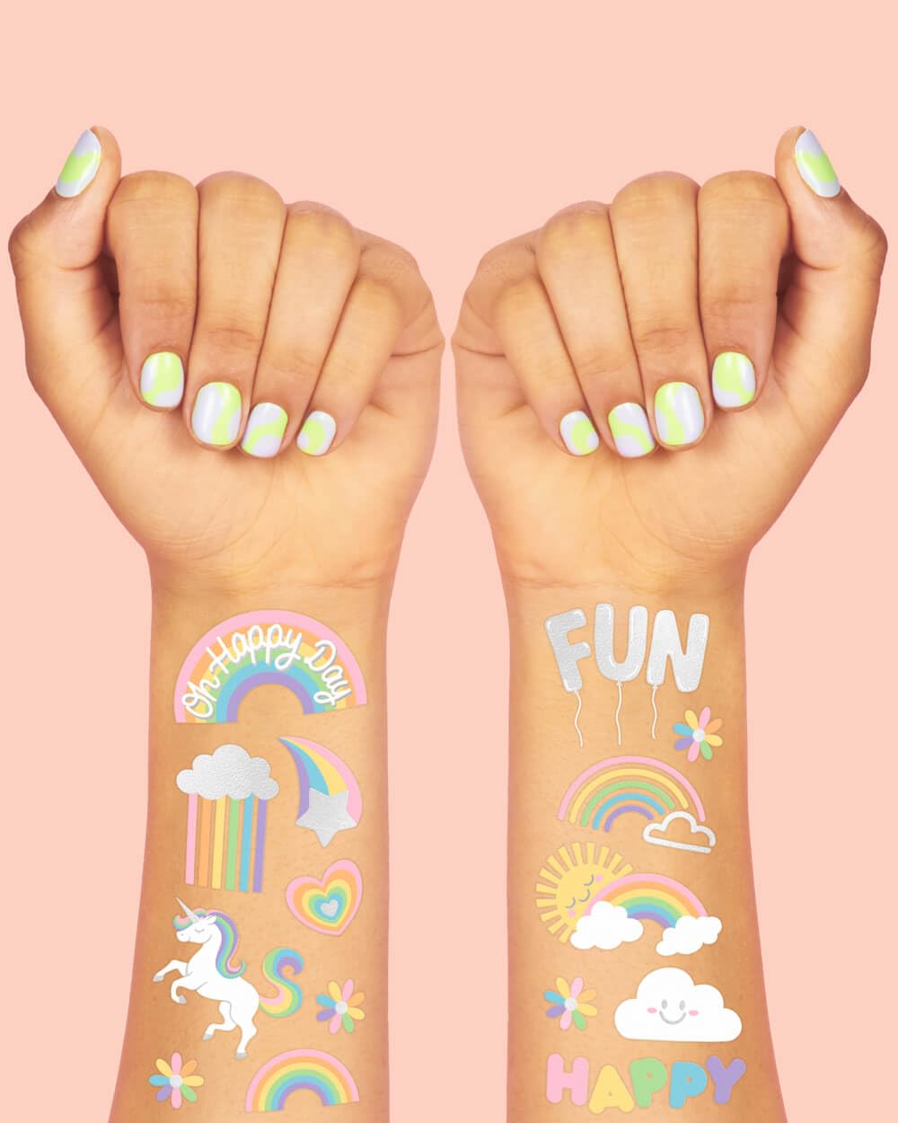 Tatuajes xo, Fetti sol colorido para actividades al aire libre