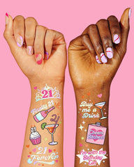 Tatuajes temporales XO Fetti para fiesta vaquera y discoteca, ideales para fotos.
