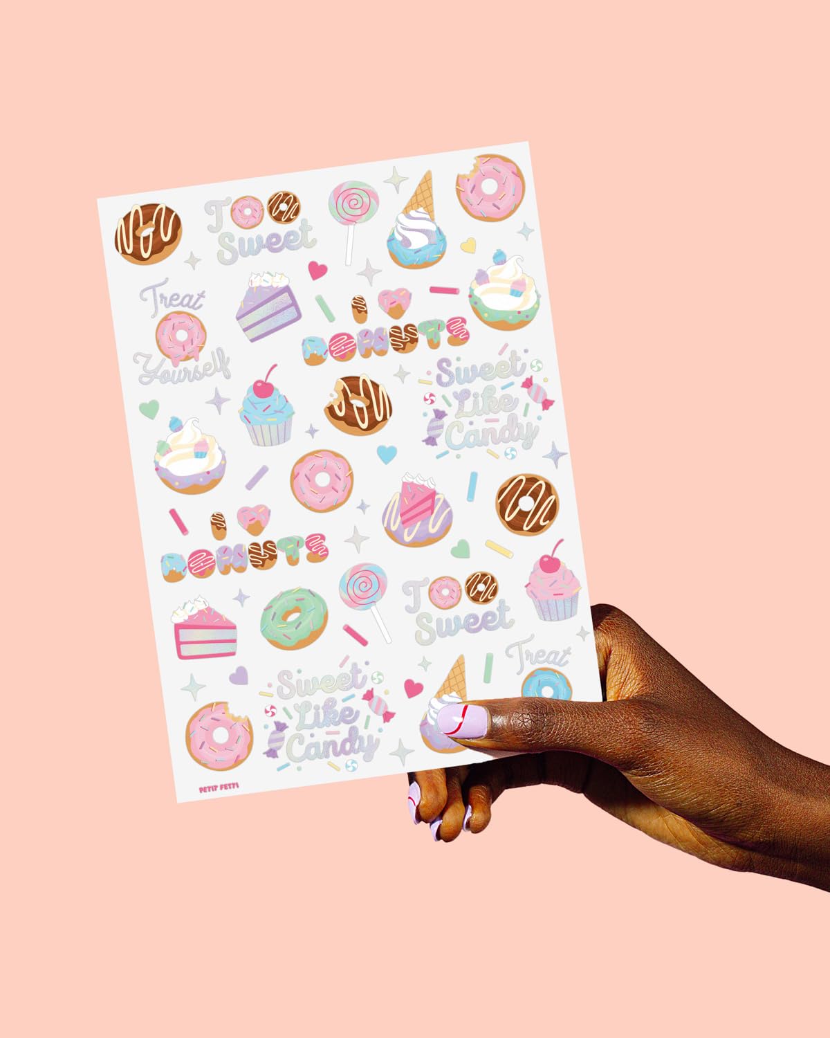 Tatuajes dulces para fiestas con xo-fetti, opción divertida para invitados.