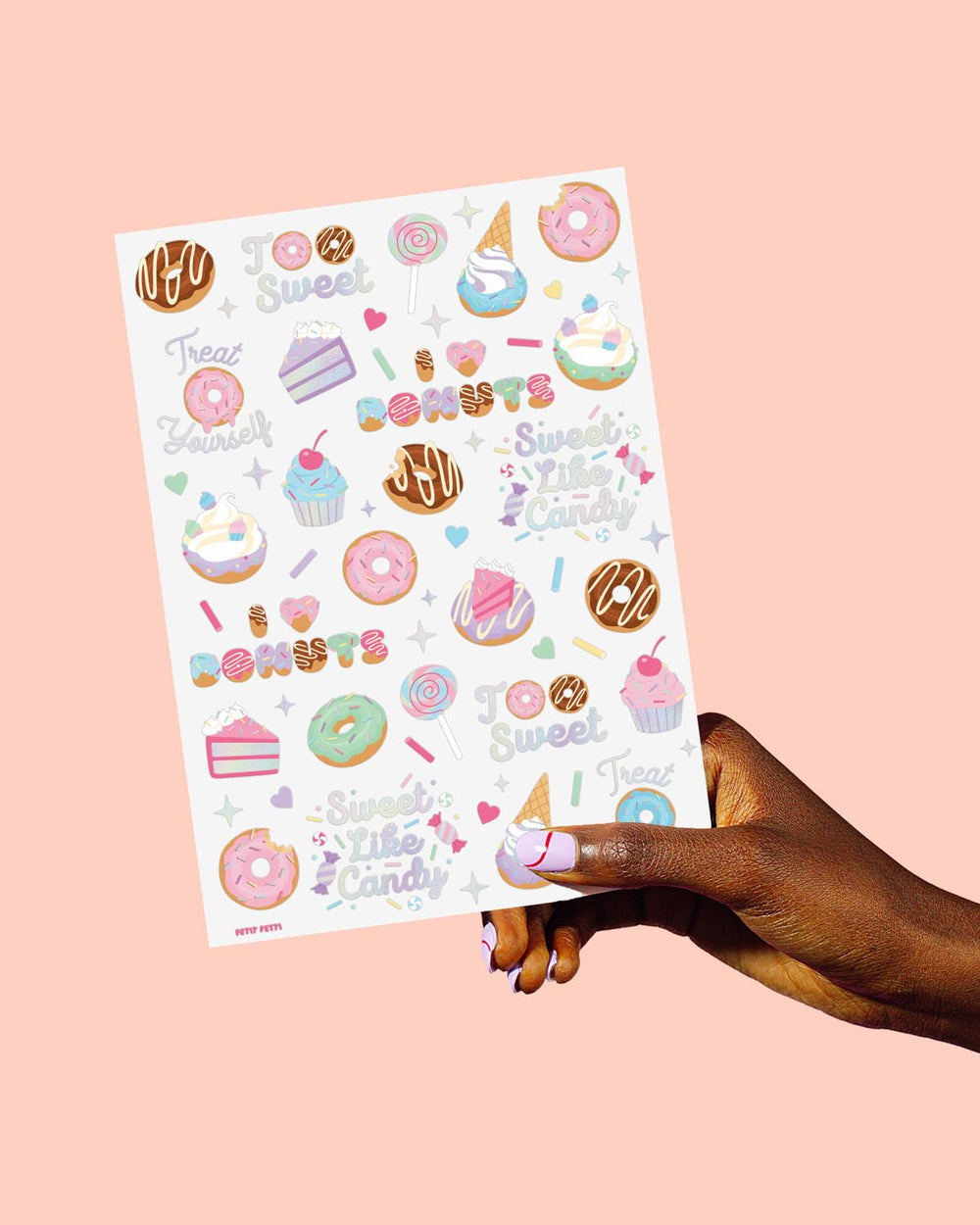 Tatuajes dulces para fiestas con xo-fetti, opción divertida para invitados.