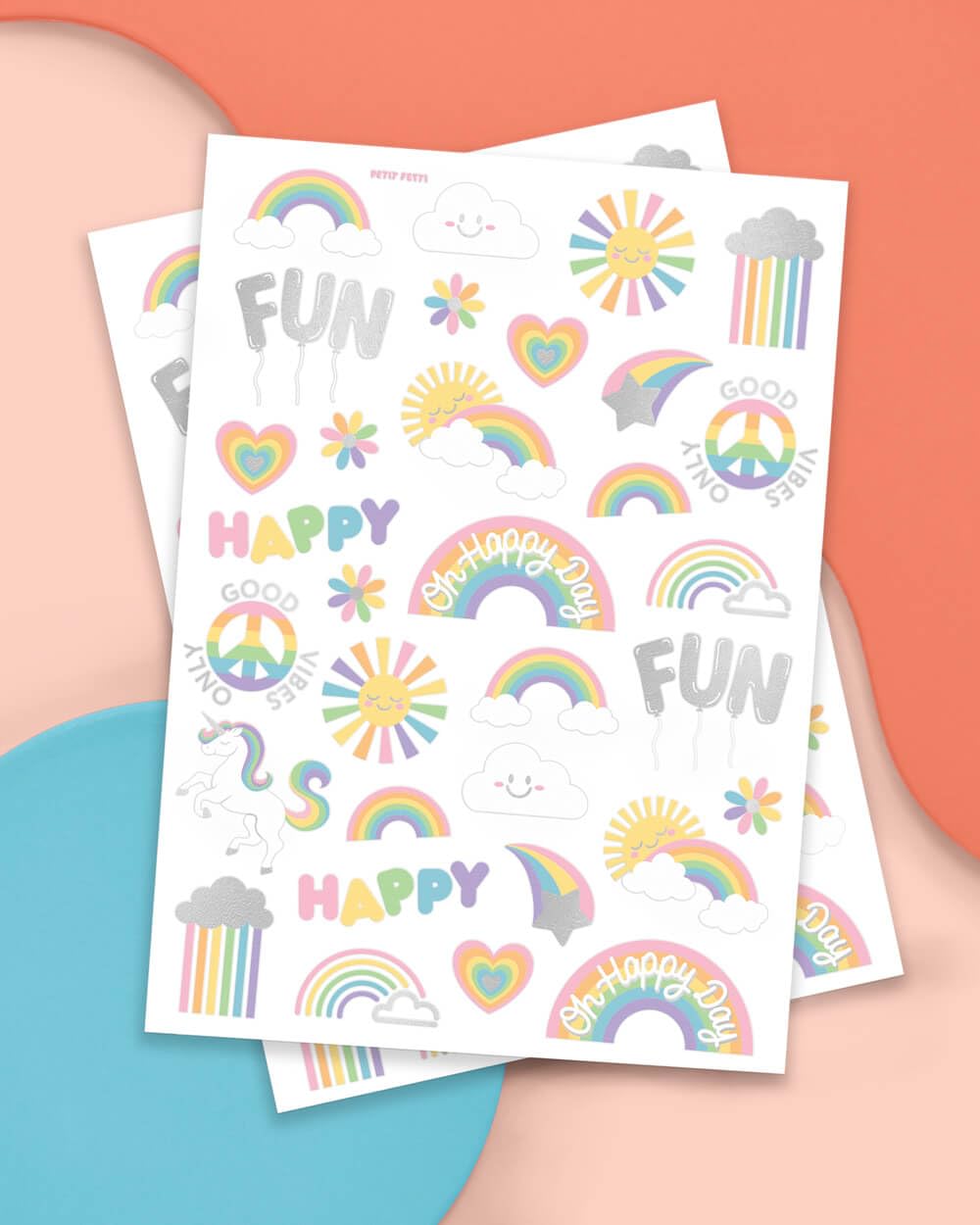 Tatuajes xo, Fetti unicornio brillante, ideal para cumpleaños y recuerdos