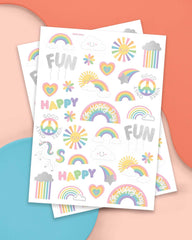 Tatuajes xo, Fetti unicornio brillante, ideal para cumpleaños y recuerdos