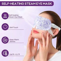 XPCARE mascarilla ocular de vapor empacada por separado para viajar y mantener higiene.