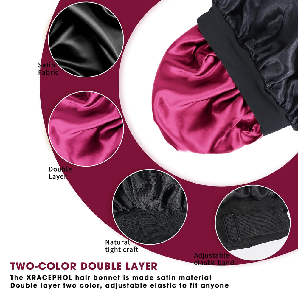 XRACEPHOL bonete doble capa en dos colores evita manchas.
