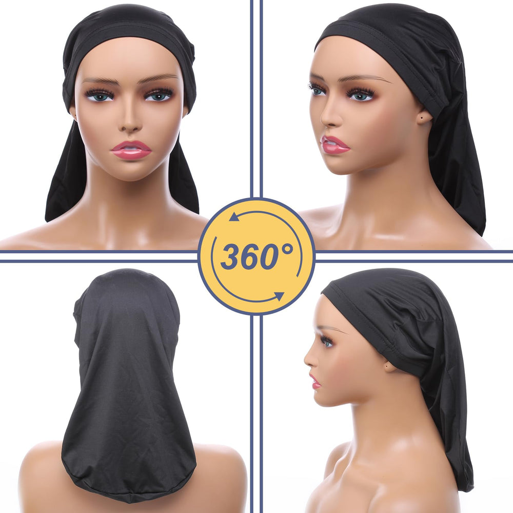 XTREND dreadlock cap negro empaque limpio y práctico