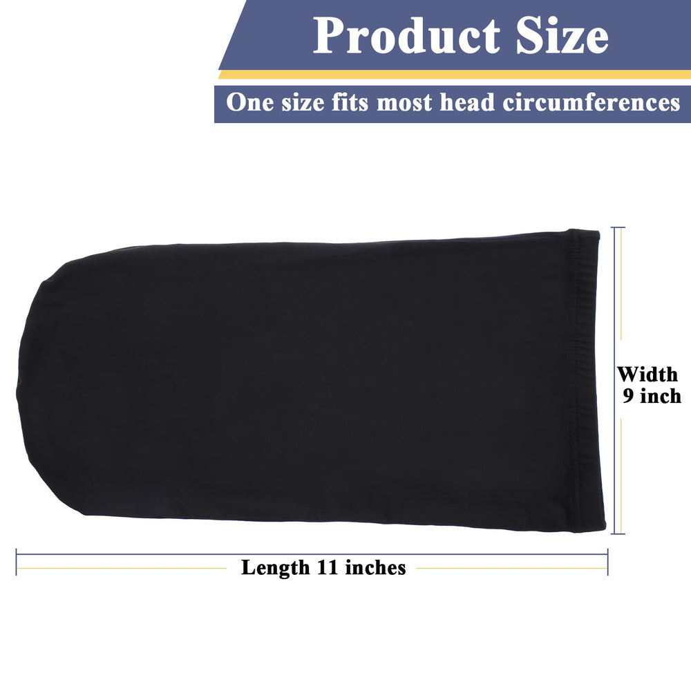 XTREND dreadlock cap negro lateral sostiene el peinado durante la noche