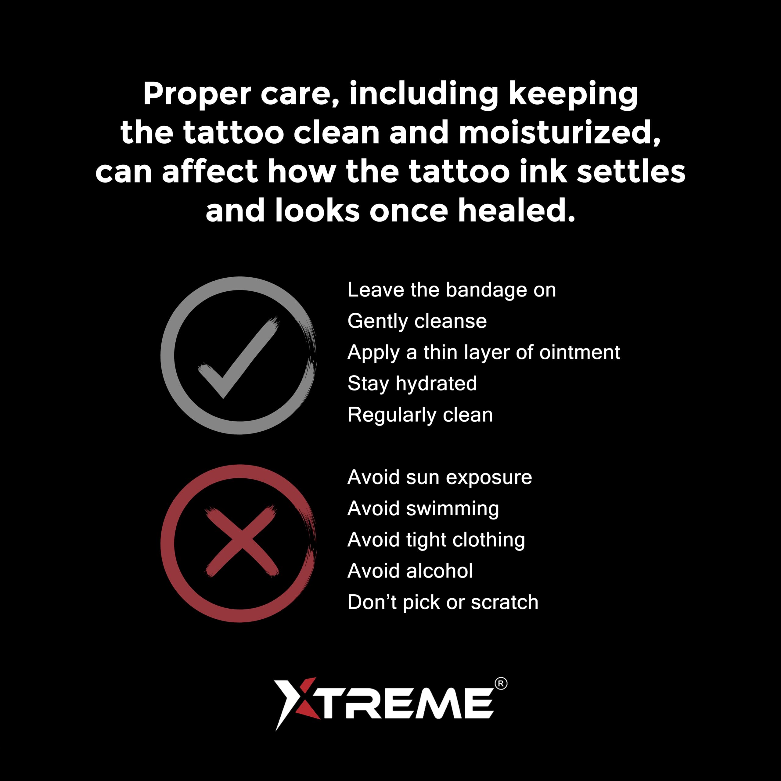 XTREME Xtreme Tattoo Ink Deslizamiento suave durante la sesión.