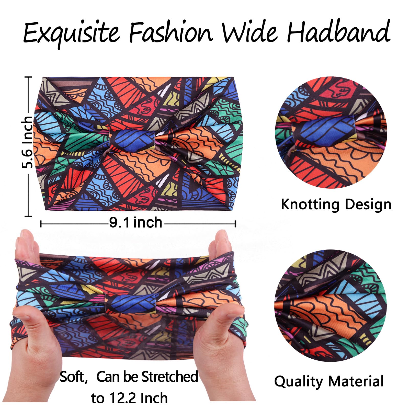 XTREND cintas para cabello anchas con estampado leopardo, práctica para entrenamientos y salidas al aire libre.