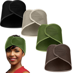 Turbante de malla Xuhal en verde militar, cómodo para uso diario y deporte.