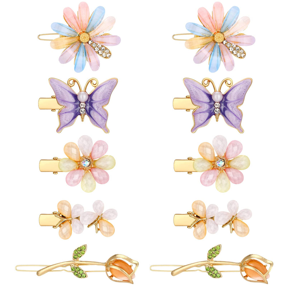 Pinza decorativa XunYee con cristal flor para realzar peinados en bodas y eventos.