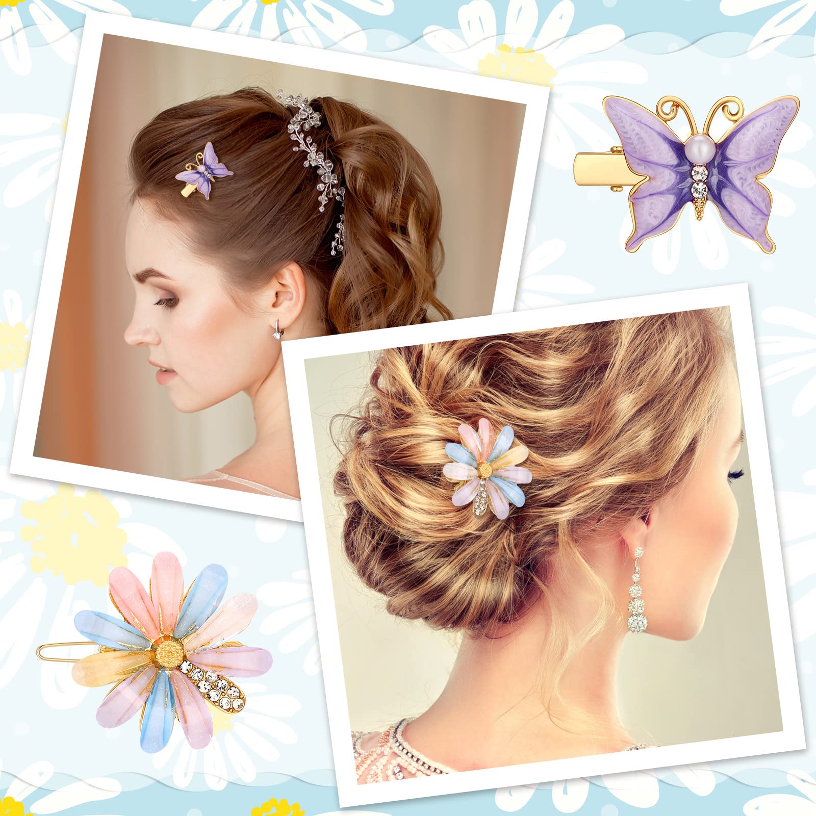 Pinza de cabello para fiestas XunYee, ideal para ceremonias y sesiones.