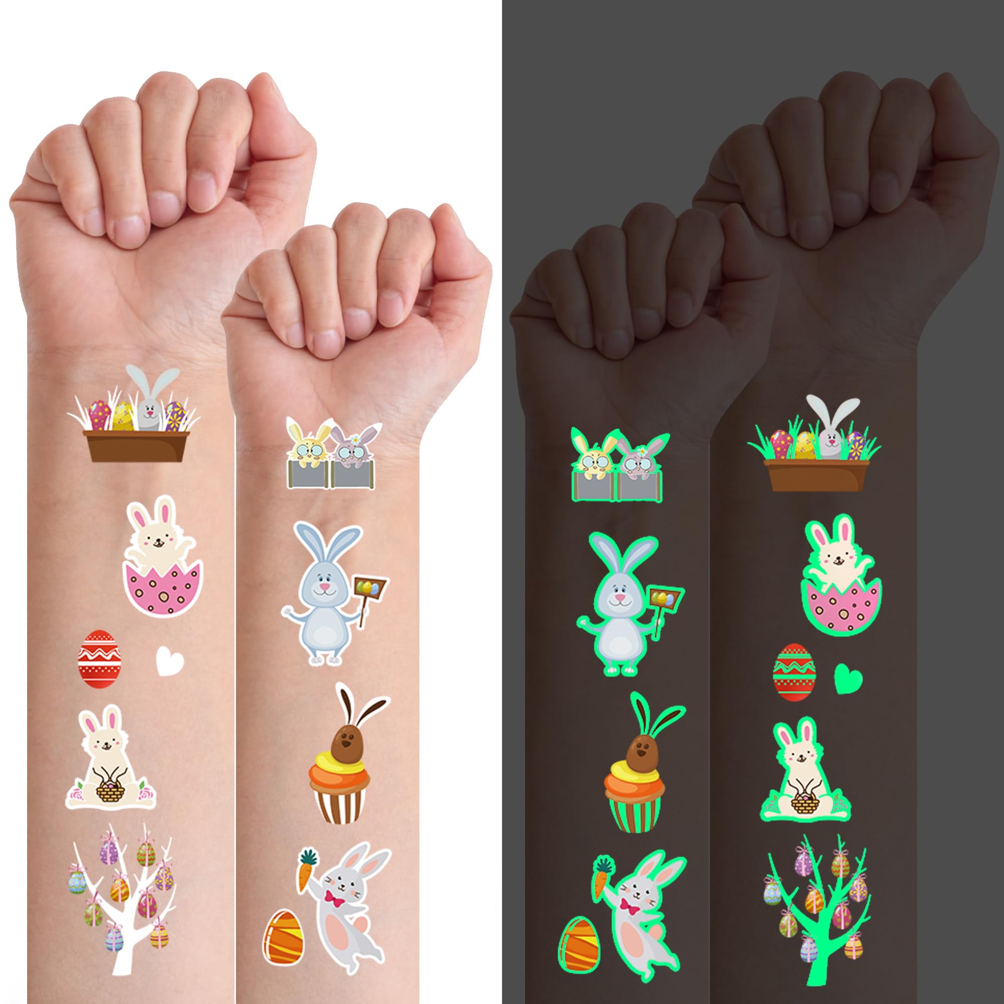 tatuajes xutengy luminosos de Pascua para fiestas infantiles
