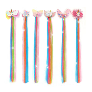Xuxisowo lazo unicornio para niñas, brillo intenso, ideal para peinados diarios.