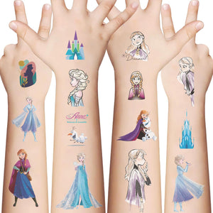 XYLL tatuaje temporal princesas para fiestas infantiles, duración 3-5 días
