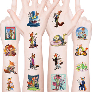 XYLL tatuajes temporales Zootopia 2: diseños coloridos para fiestas seguras y duraderas