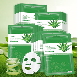 Mascarilla facial YAFUSIPE con aloe vera en hoja para hidratación suave