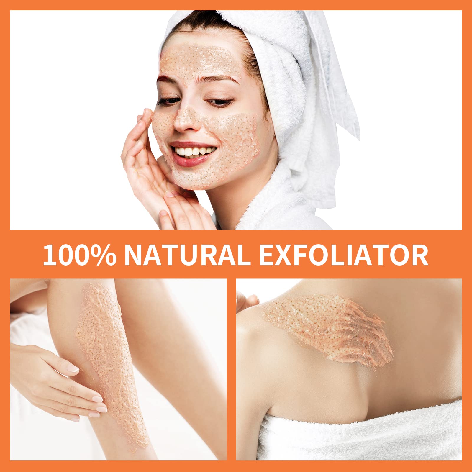 Textura cremosa del exfoliante facial YAFUSIPE para una experiencia cómoda.