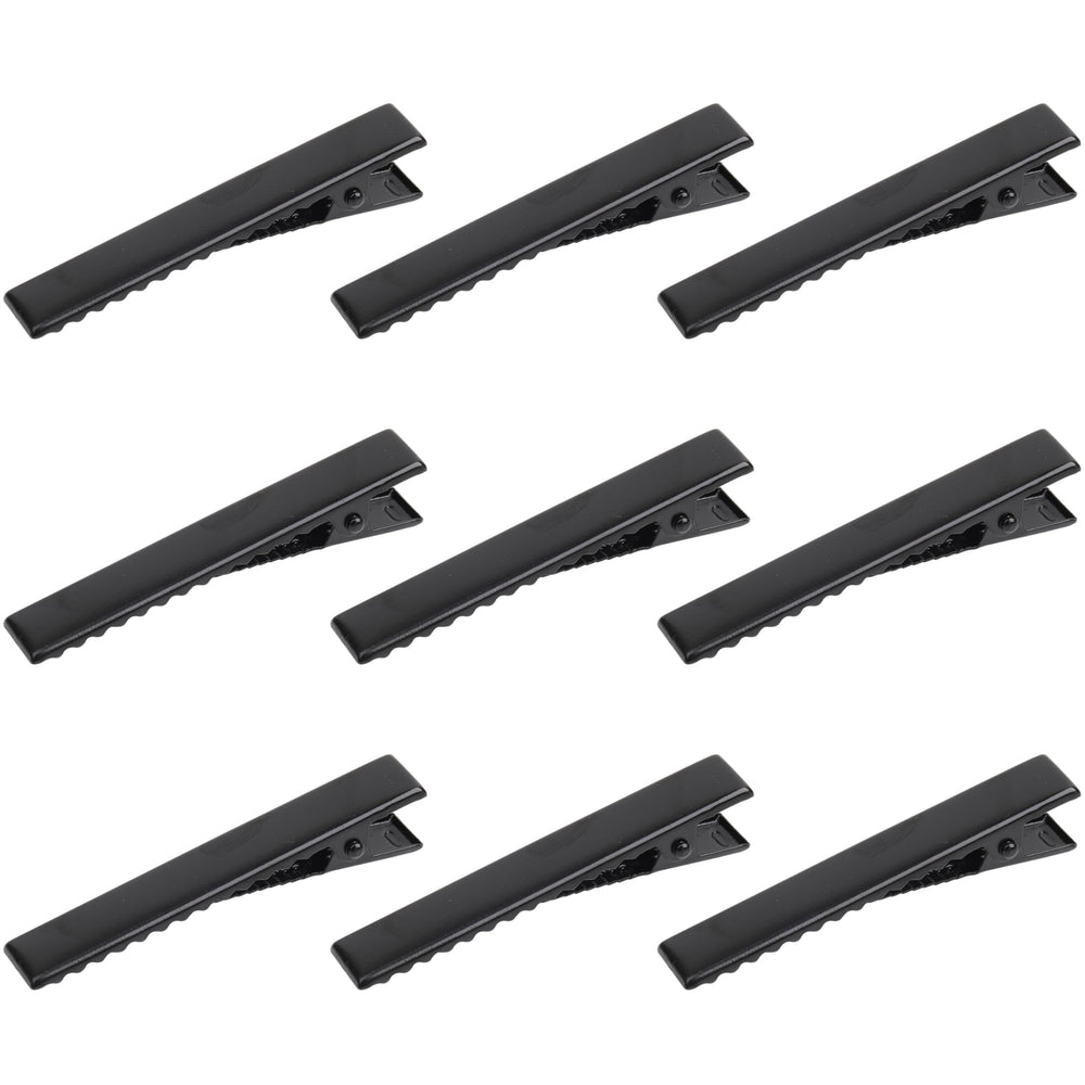 Pinza YAKA alligator negro con dientes, fijación suave sin enganchar el cabello