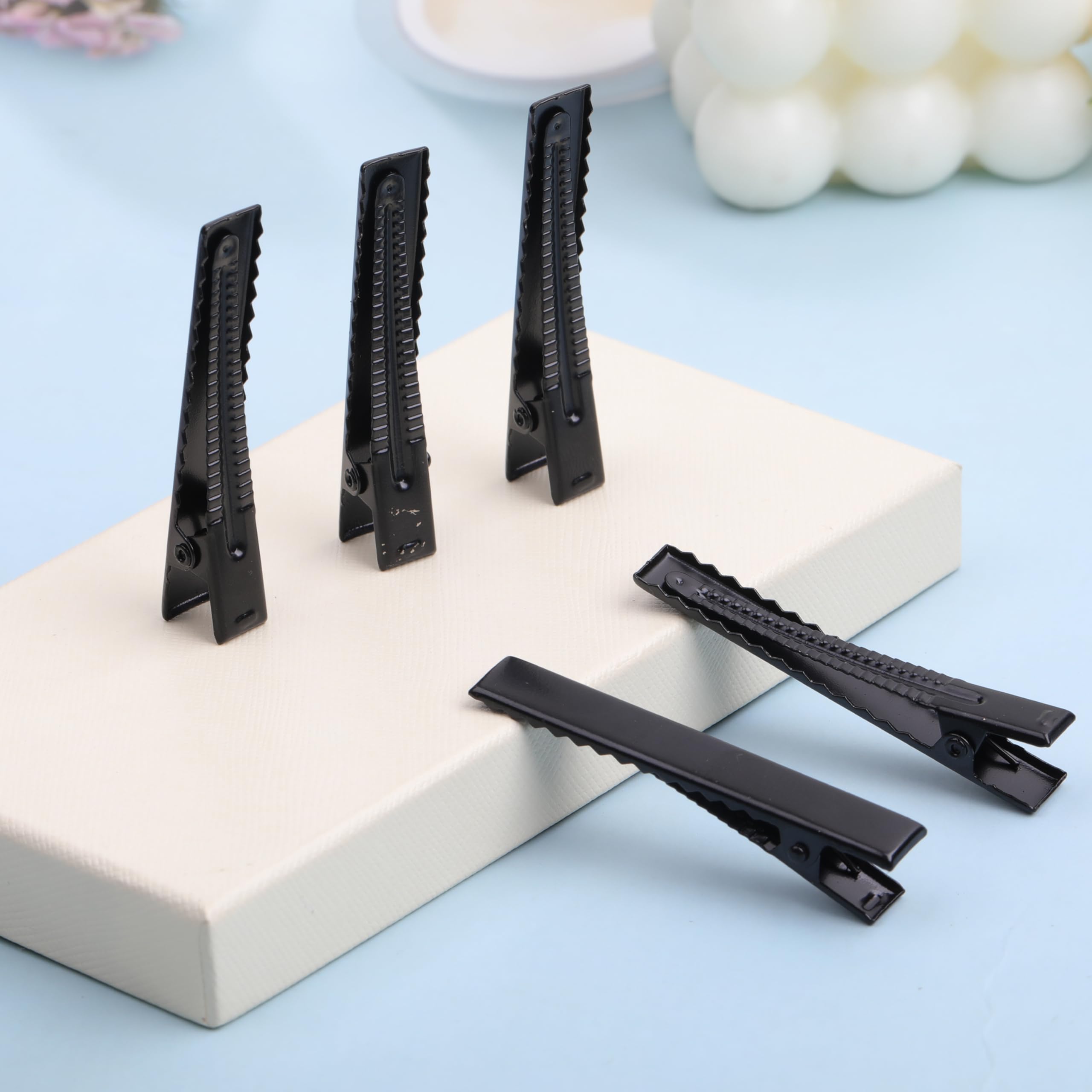 Pinza YAKA alligator negro, uso versátil para salón, hogar o manualidades
