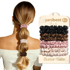 Yanibest 8 piezas en caja para coletas suaves, sin dolor ni marcas.