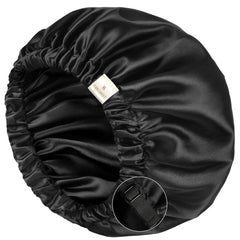 Gorro Yanibest de satén, vista frontal, cómodo para dormir sin irritar el cuero cabelludo.