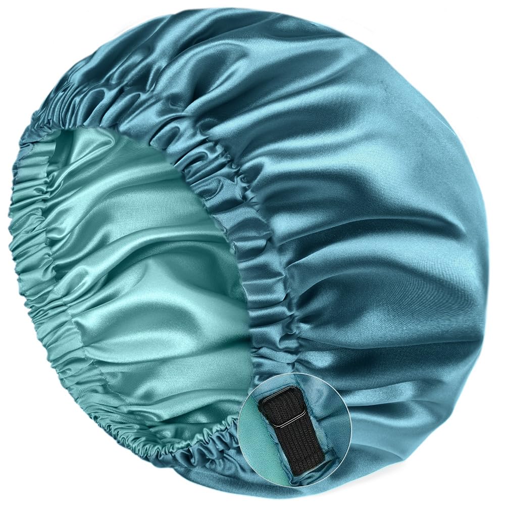 YANIBEST bonete de seda para dormir con ajuste cómodo y doble capa.
