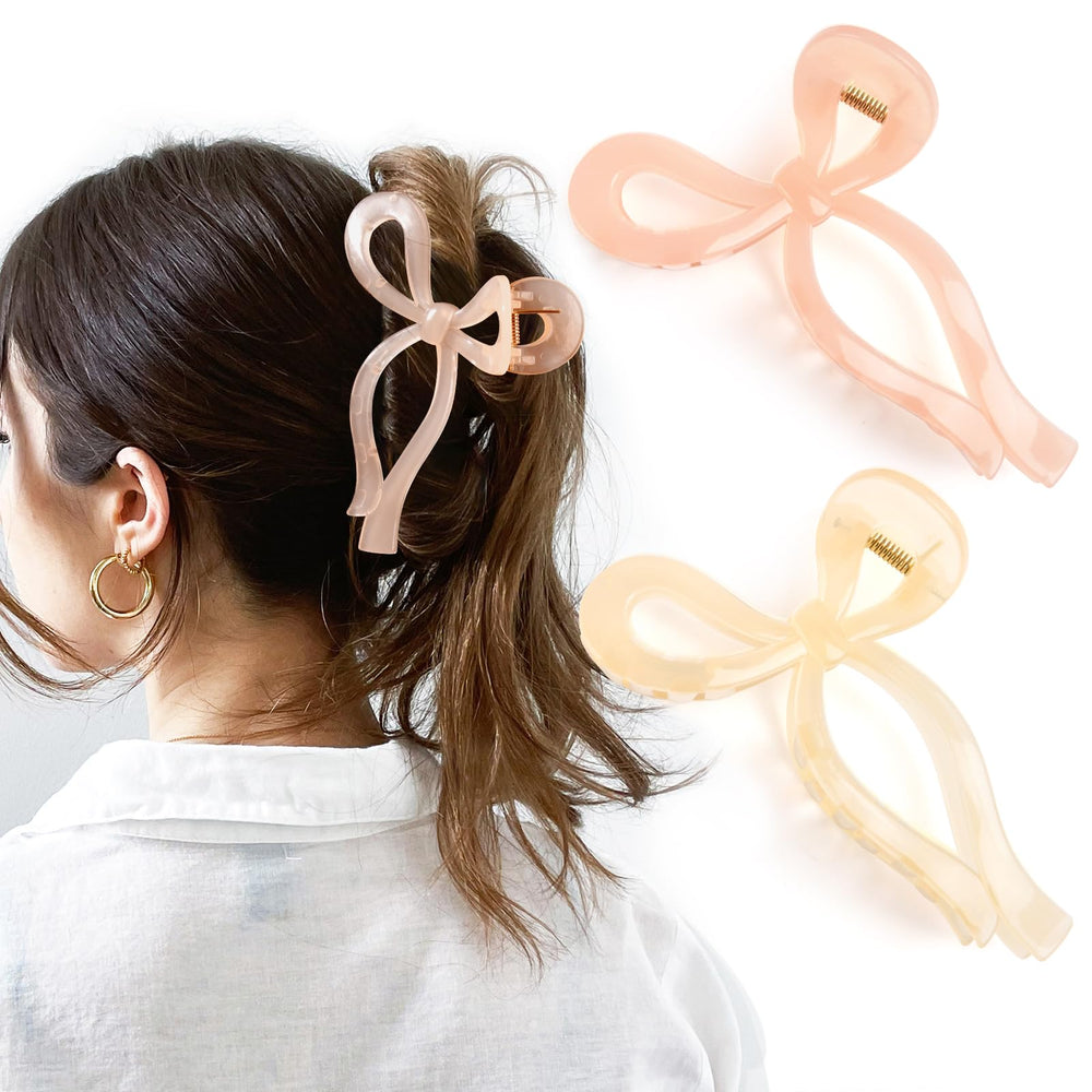 Yanibest clip cabello con lazo grande, sujeción segura para peinados rápidos.