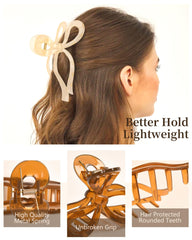 Yanibest gancho pelo con lazo elegante, accesorio liviano para moños.