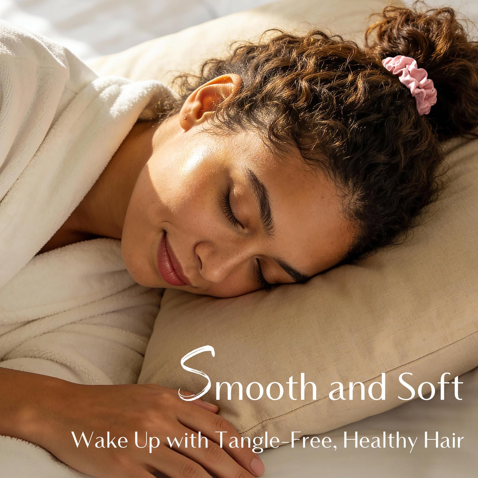 Yanibest textura mantequilla, lazo satinado suave para cabello sin tirones.