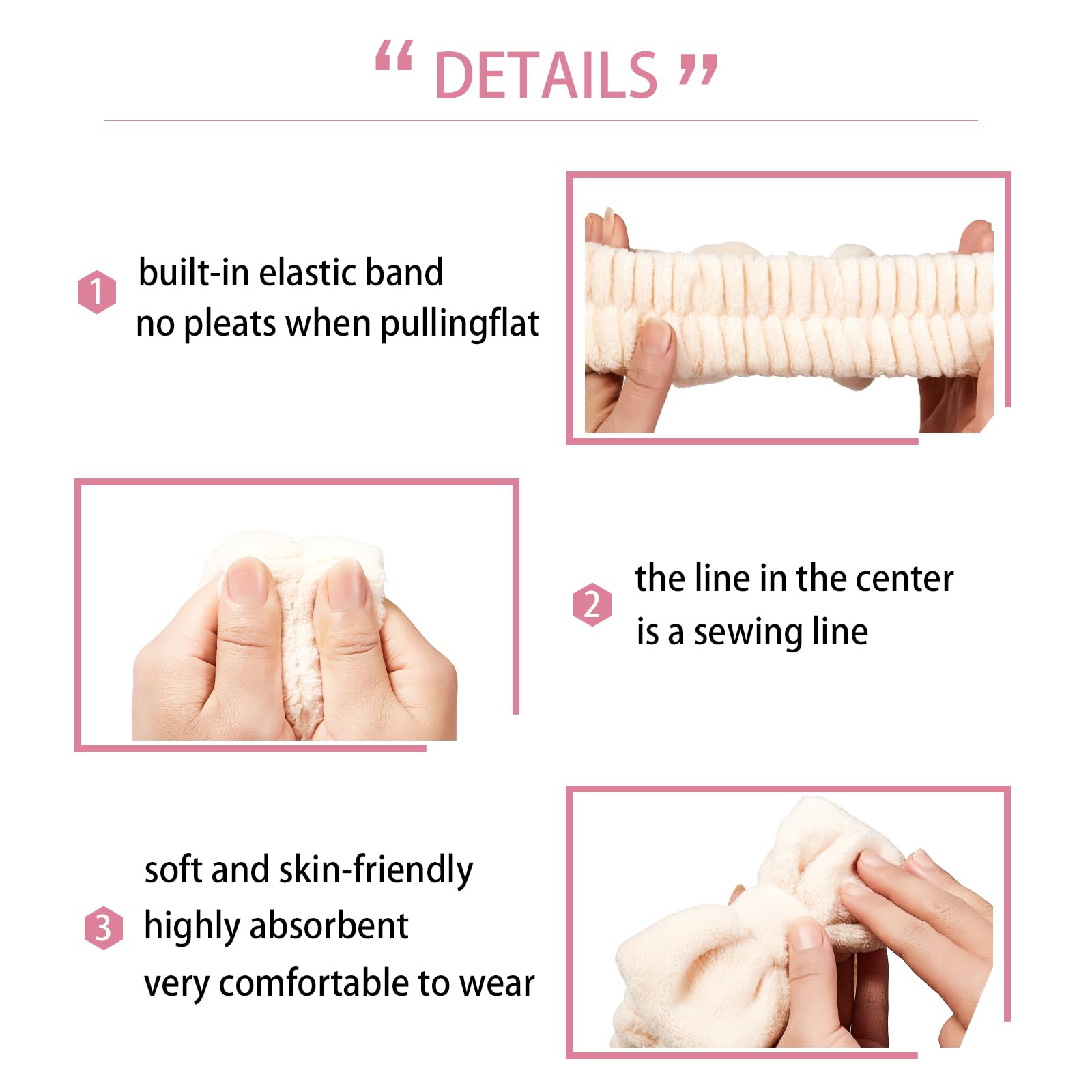Yaqulen set spa 7 piezas, diseño coral rosa, ideal para regalo con estilo
