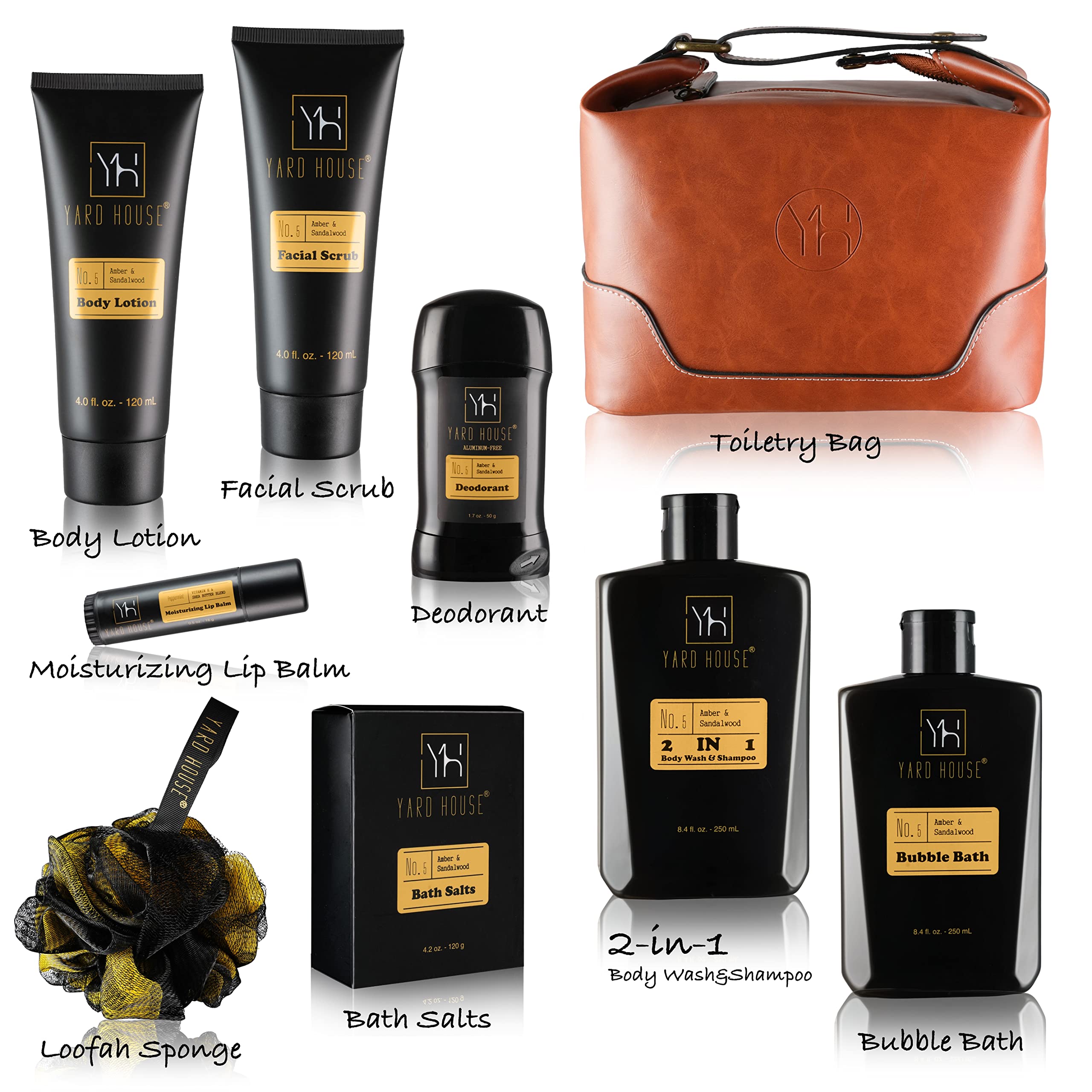 Kit Yard House para hombre: gel de ducha y champú 2 en 1 para uso diario.