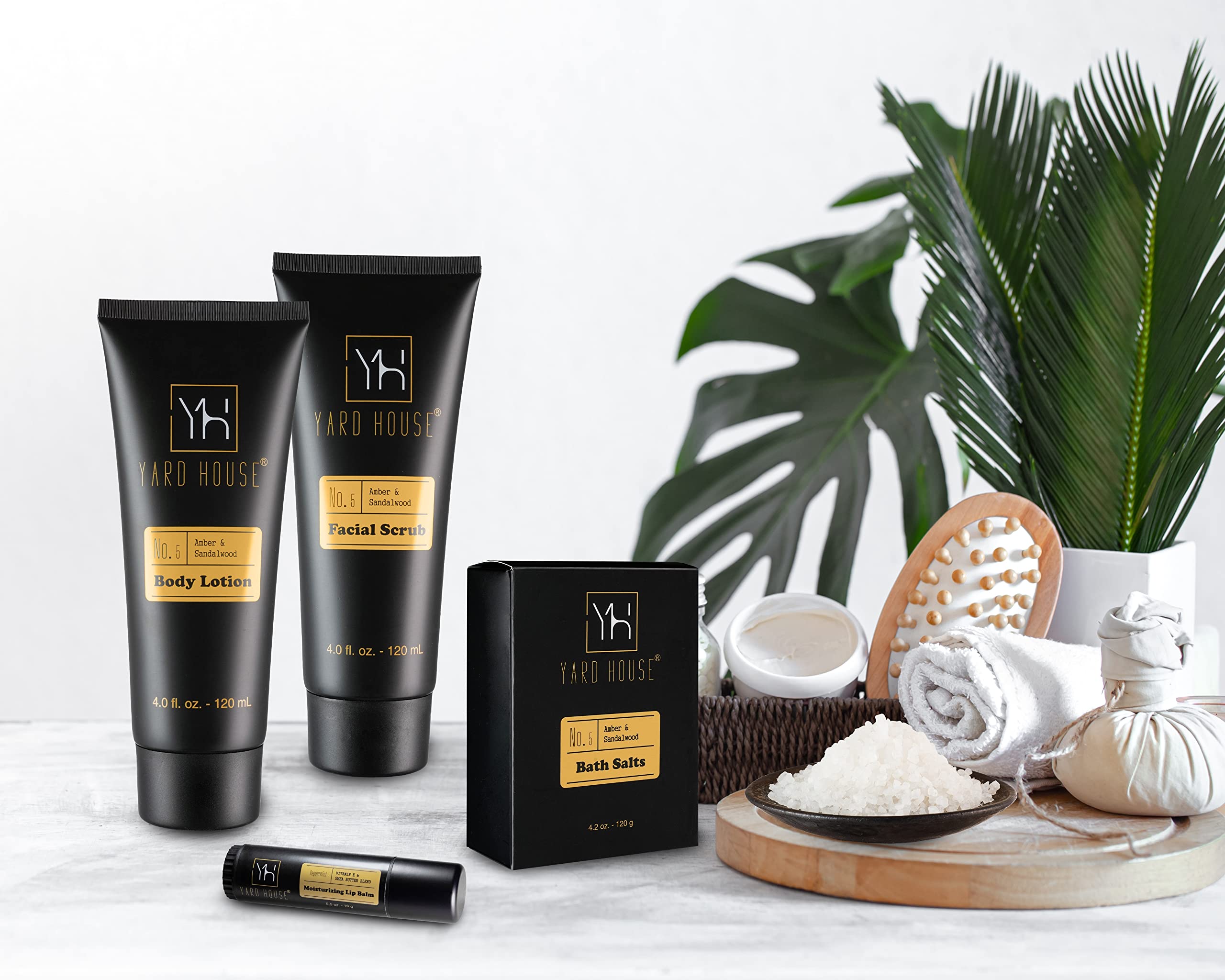 Kit Yard House para hombre: sales de baño para relajación en casa.
