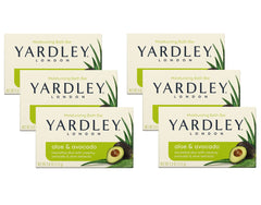Yardley London barra Aloe y Aguacate frontal, hidratación suave para la piel.