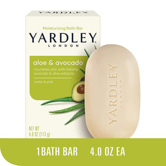 Ingredientes clave Yardley: aloe, aguacate y aceite de oliva para hidratación.