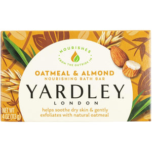 Barra hidratante Yardley London con avena y almendra para piel suave y nutrida