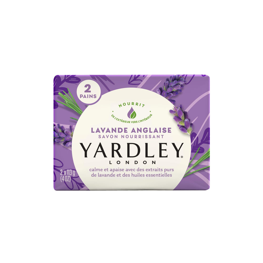 El embalaje elegante de Yardley London sugiere un regalo de lujo en jabón de baño.