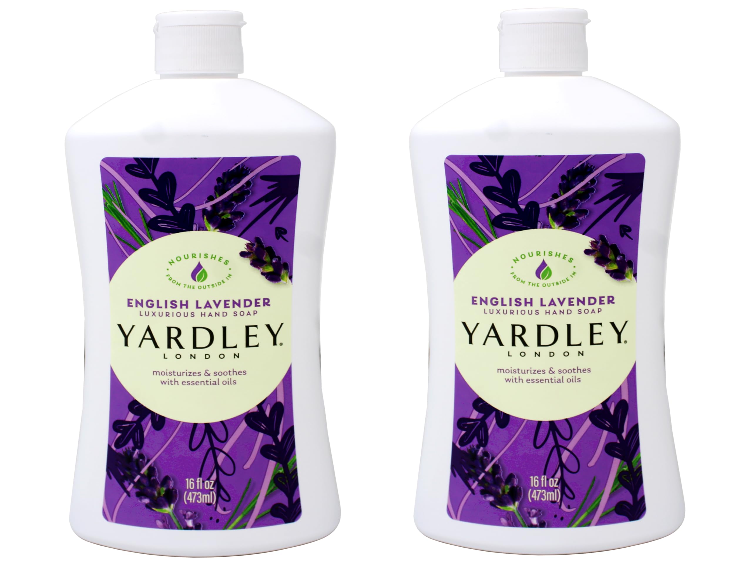 Yardley London lavanda inglesa: jabón líquido para manos en botella elegante con aroma relajante.