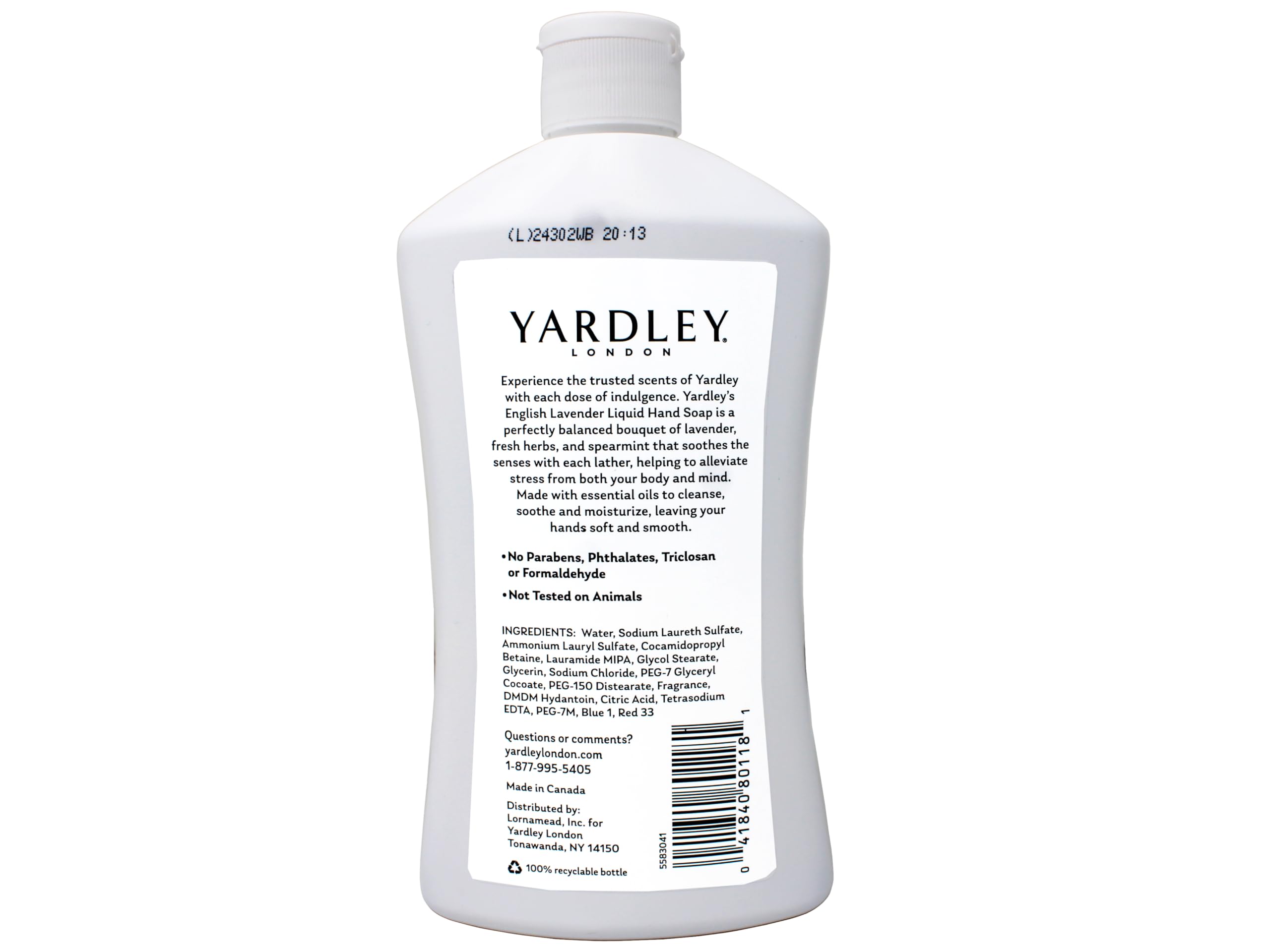 Jabón Yardley London lavanda inglesa en el lavabo, experiencia agradable al uso diario.