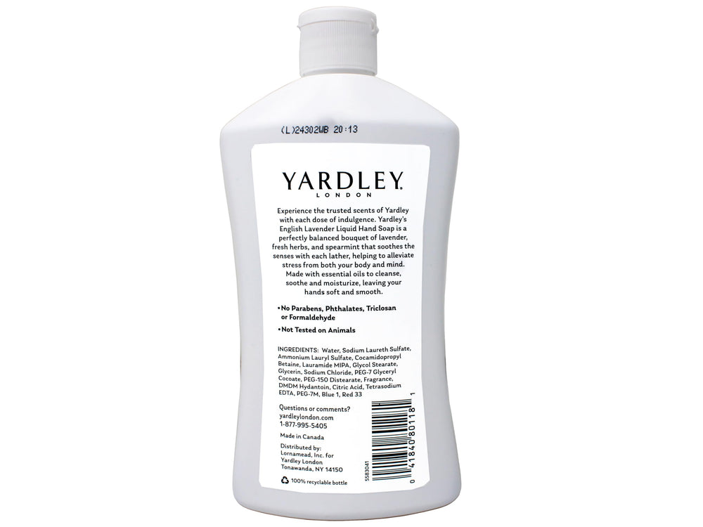 Jabón Yardley London lavanda inglesa en el lavabo, experiencia agradable al uso diario.