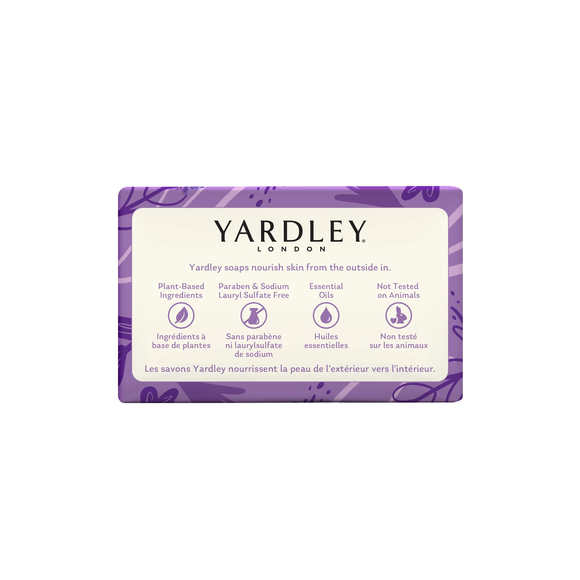 Textura cremosa de Yardley London ofrece hidratación suave para la piel.