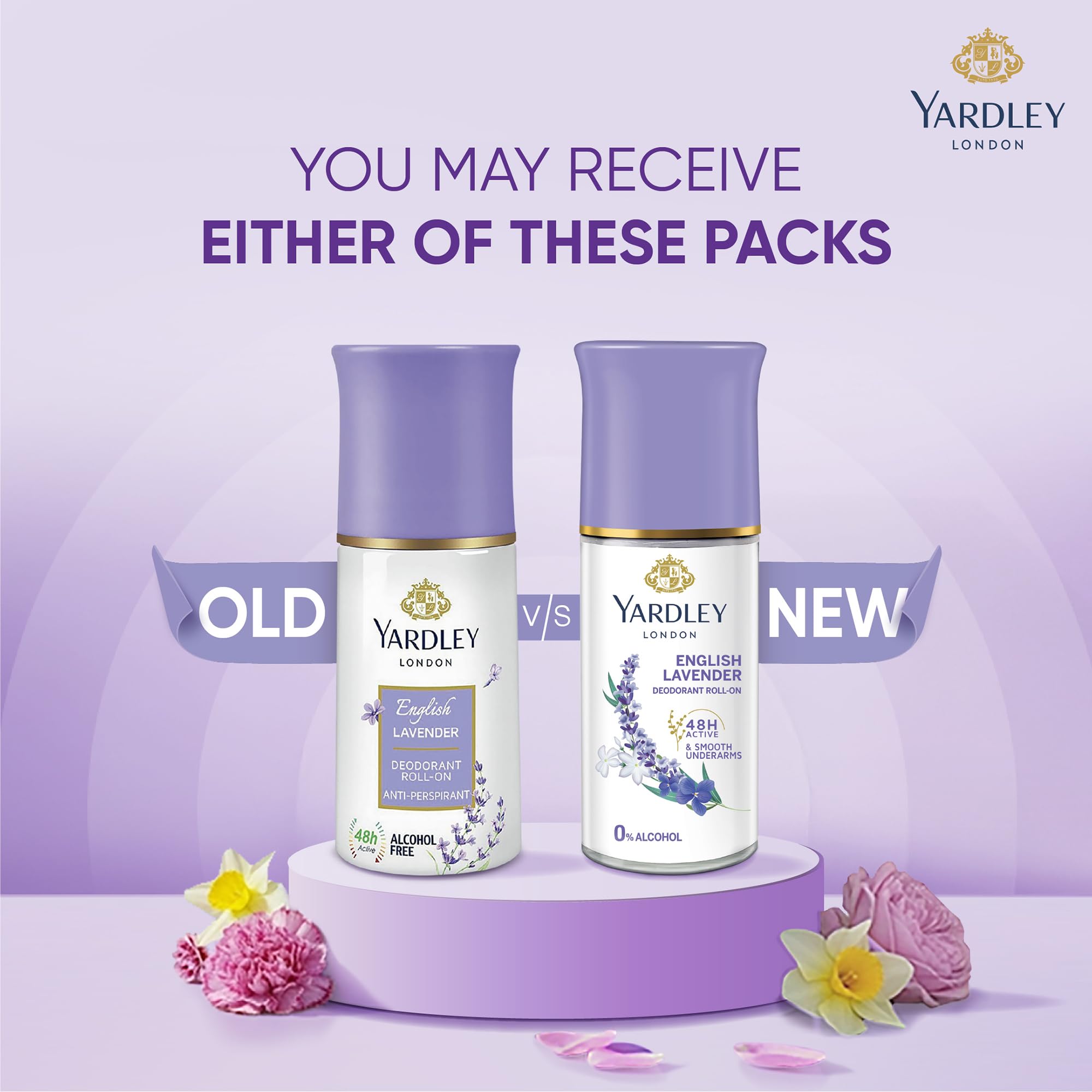 Yardley London desodorante lavanda inglesa con protección duradera.