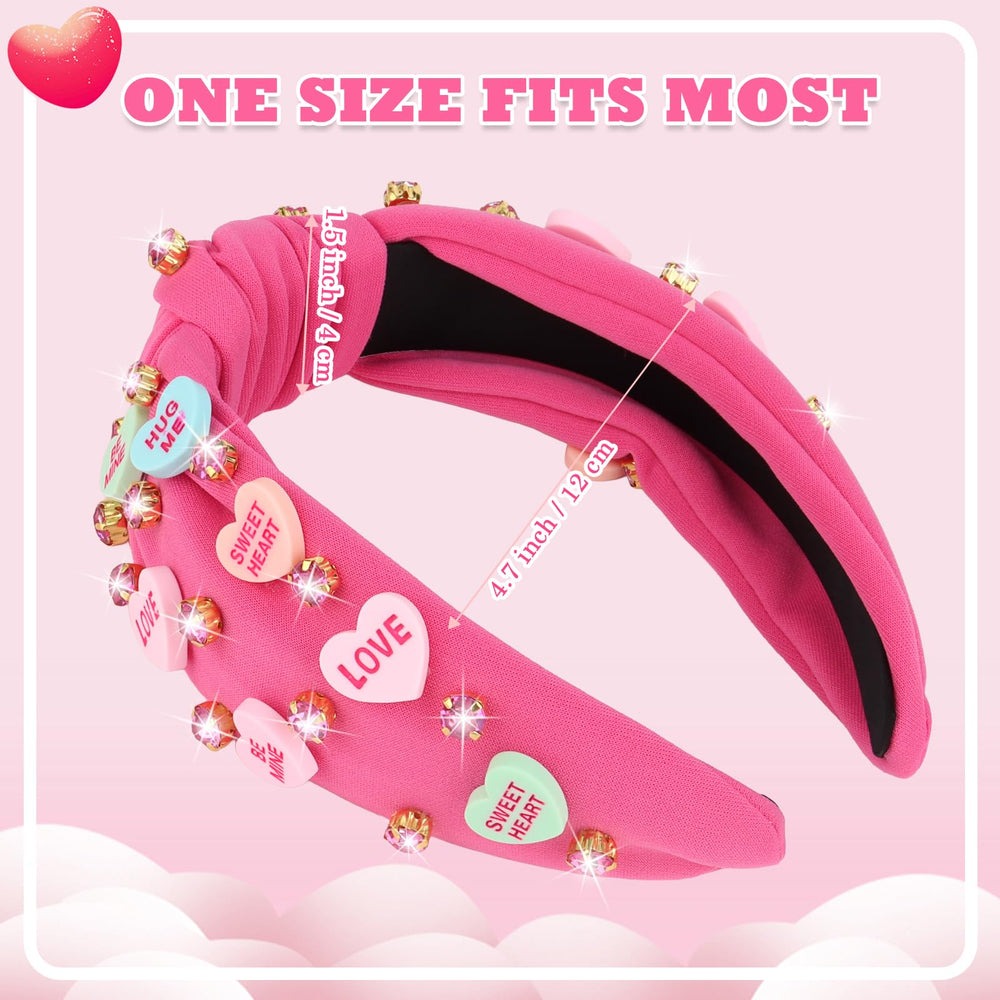 Diadema YARIEW San Valentín rosa para ocasiones especiales.