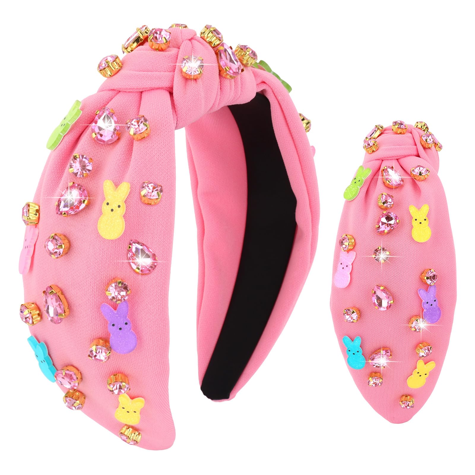 YARIEW diadema conejo orejas cristal, resalta en cualquier look.