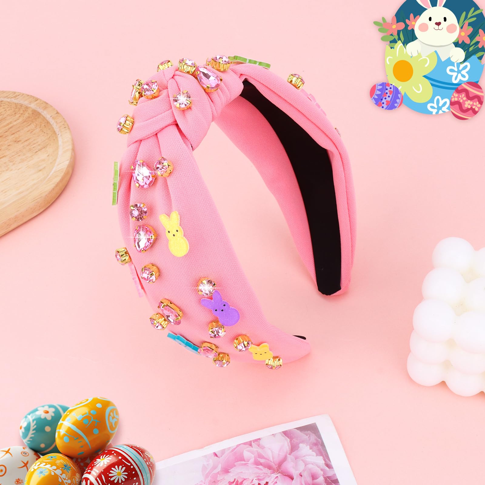 YARIEW diadema conejo lista para regalo de primavera.
