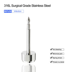 Aretes cristal YASPIT, 6 pares en tallas 3–8 mm para variedad de estilos