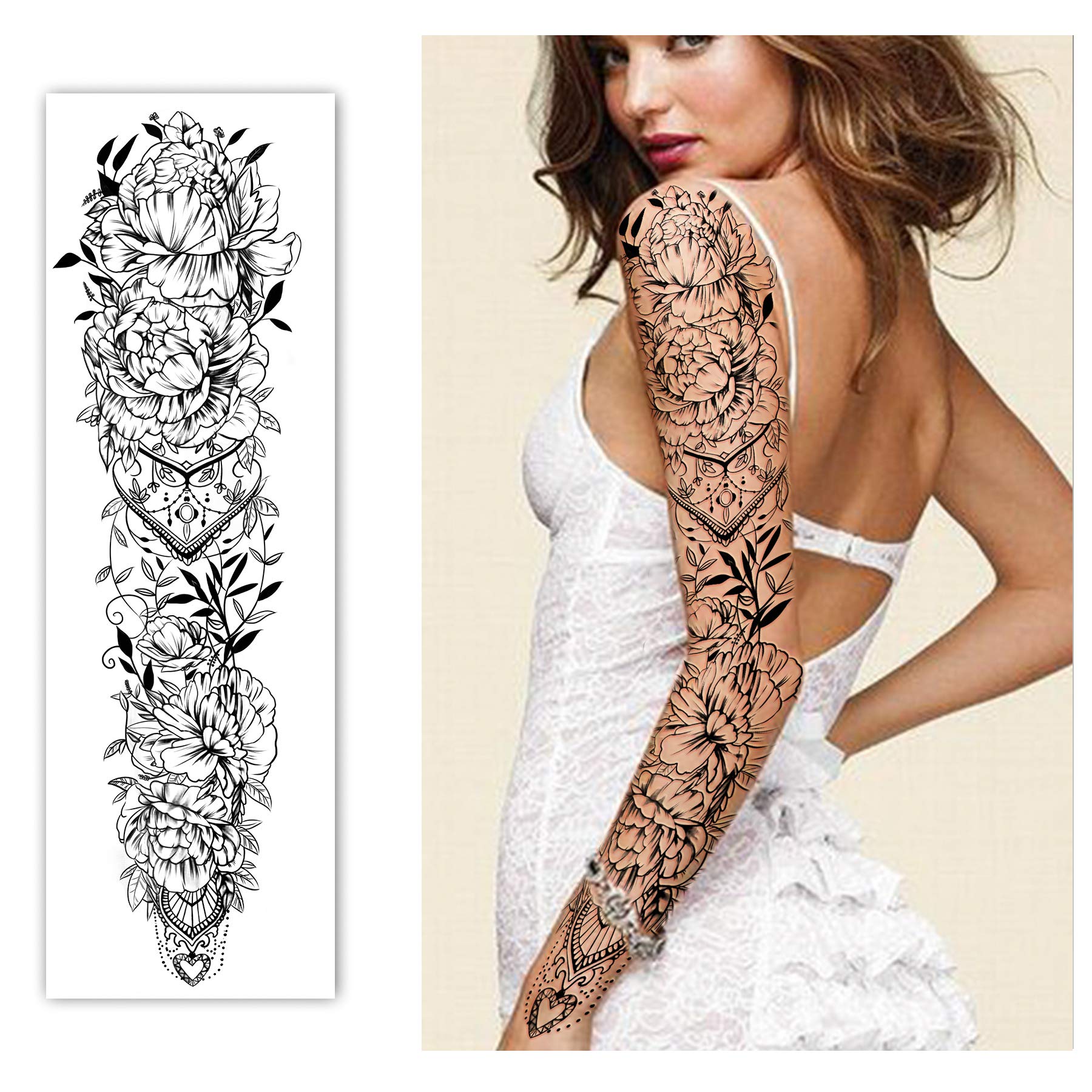 Yazhiji tatuaje temporal impermeable y de larga duración en la piel.