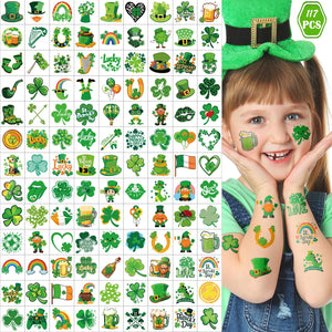 Tatuaje Yazhiji San Patricio trébol para decoraciones festivas