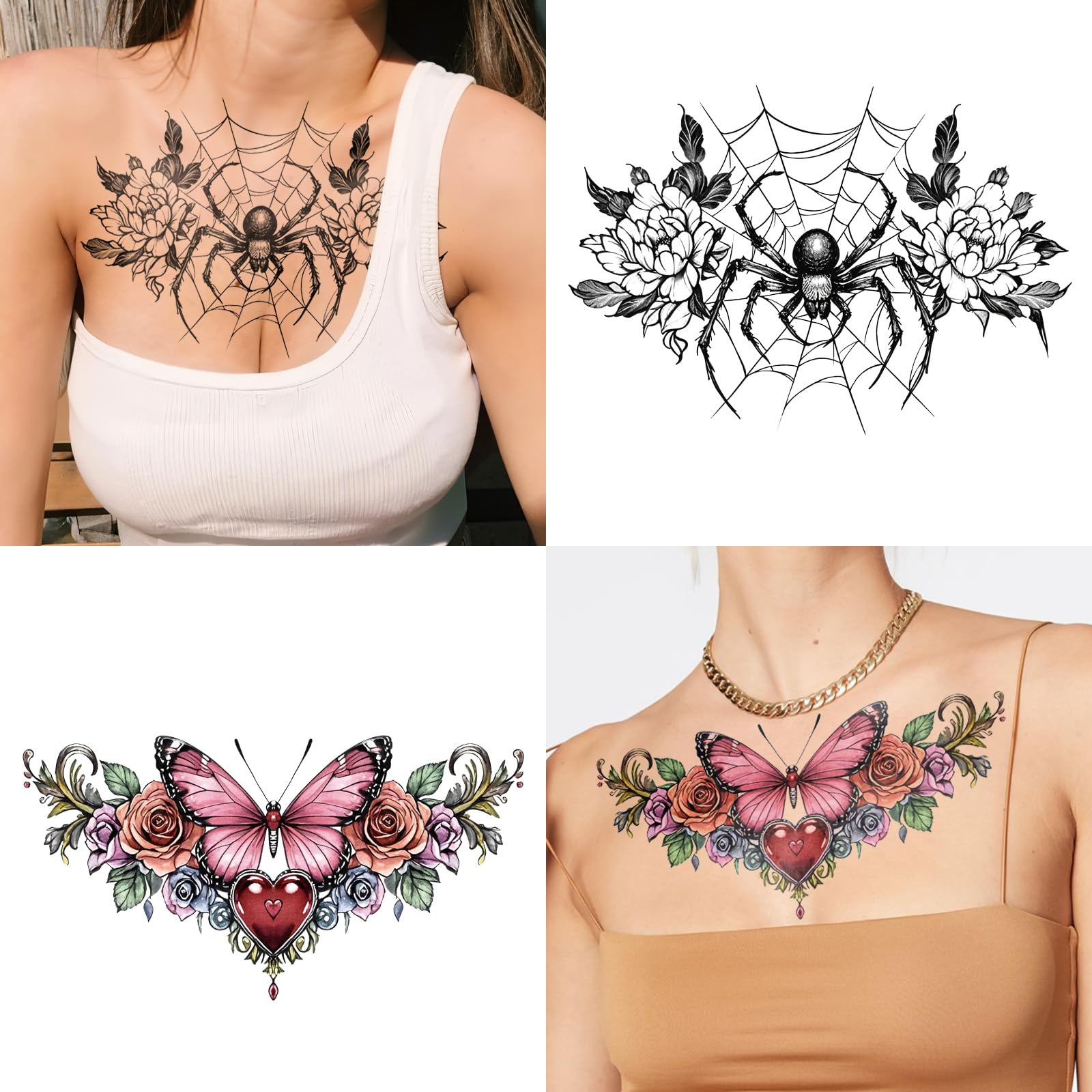 Tatuaje Yazhiji serpiente con flor, diseño llamativo para cicatrices