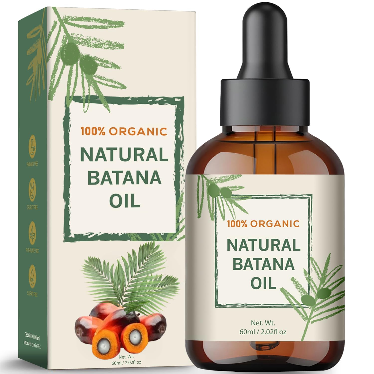 YBW aceite de batana, vertido desde la botella, para nutrir el cuero cabelludo.