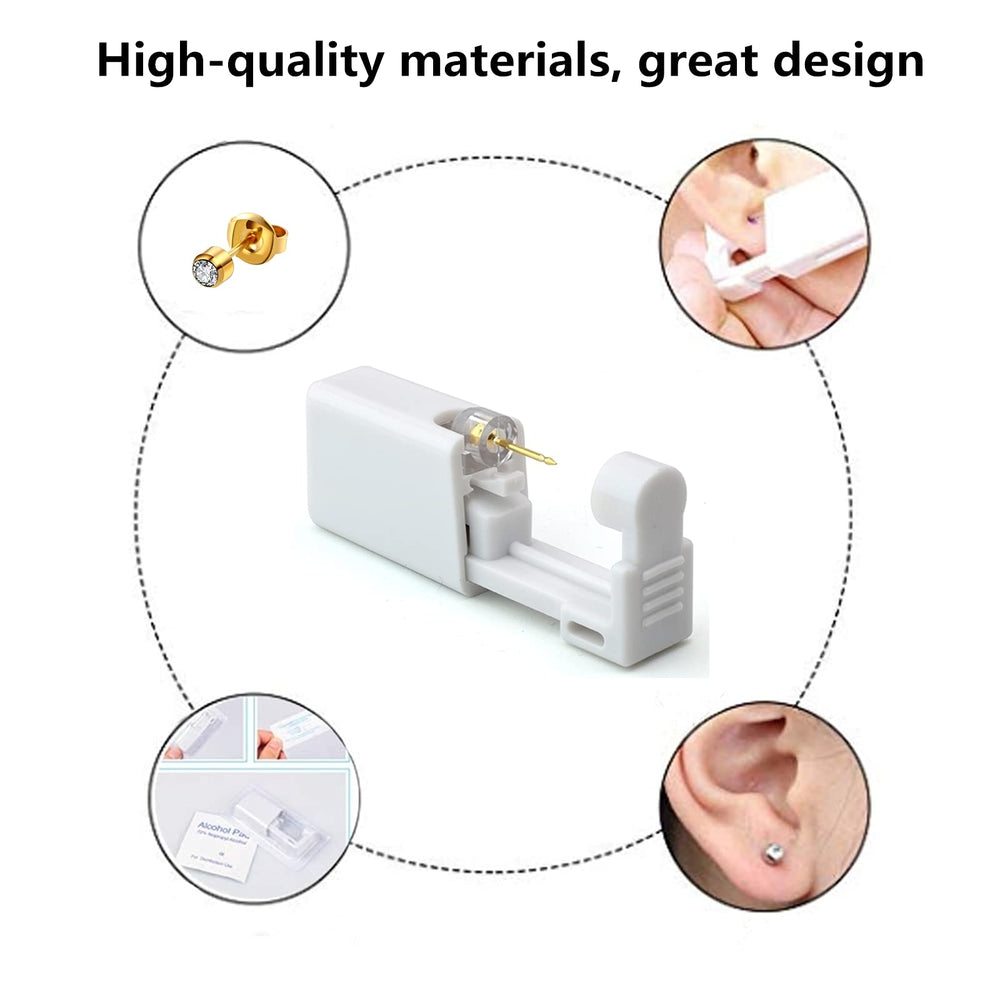 YWDKJGS pendientes-oro-4mm: confortables y brillantes para uso diario.